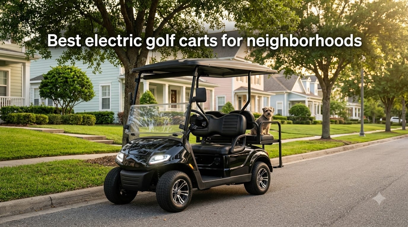Best electric golf carts for neighborhoods