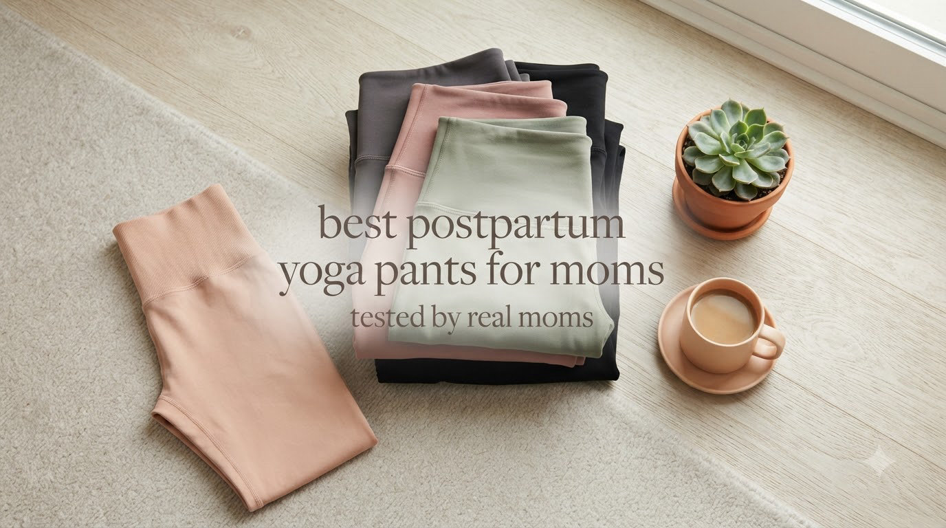 best postpartum yoga pants for moms tested by real moms