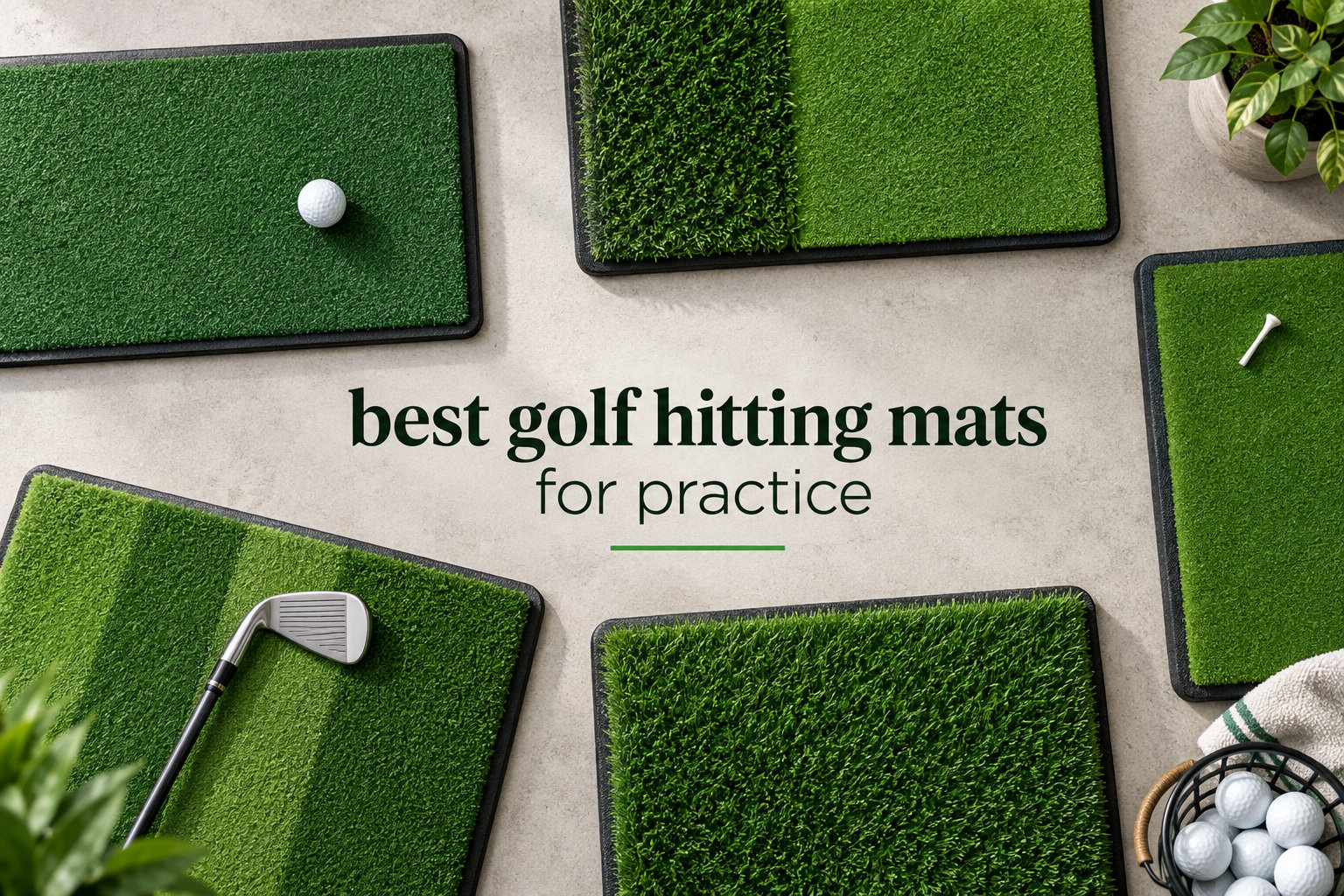 best golf hitting mats for practice