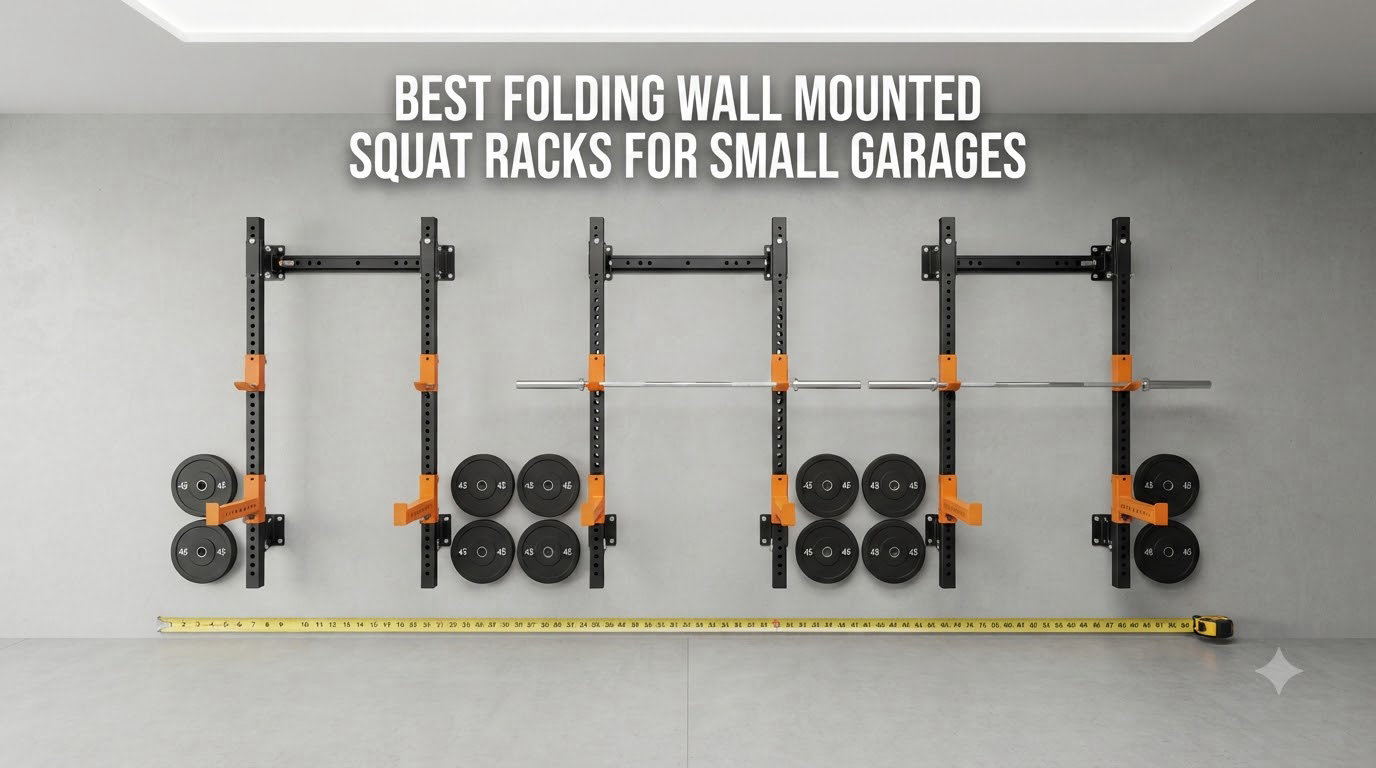 best folding wall mounted squat racks for small garages