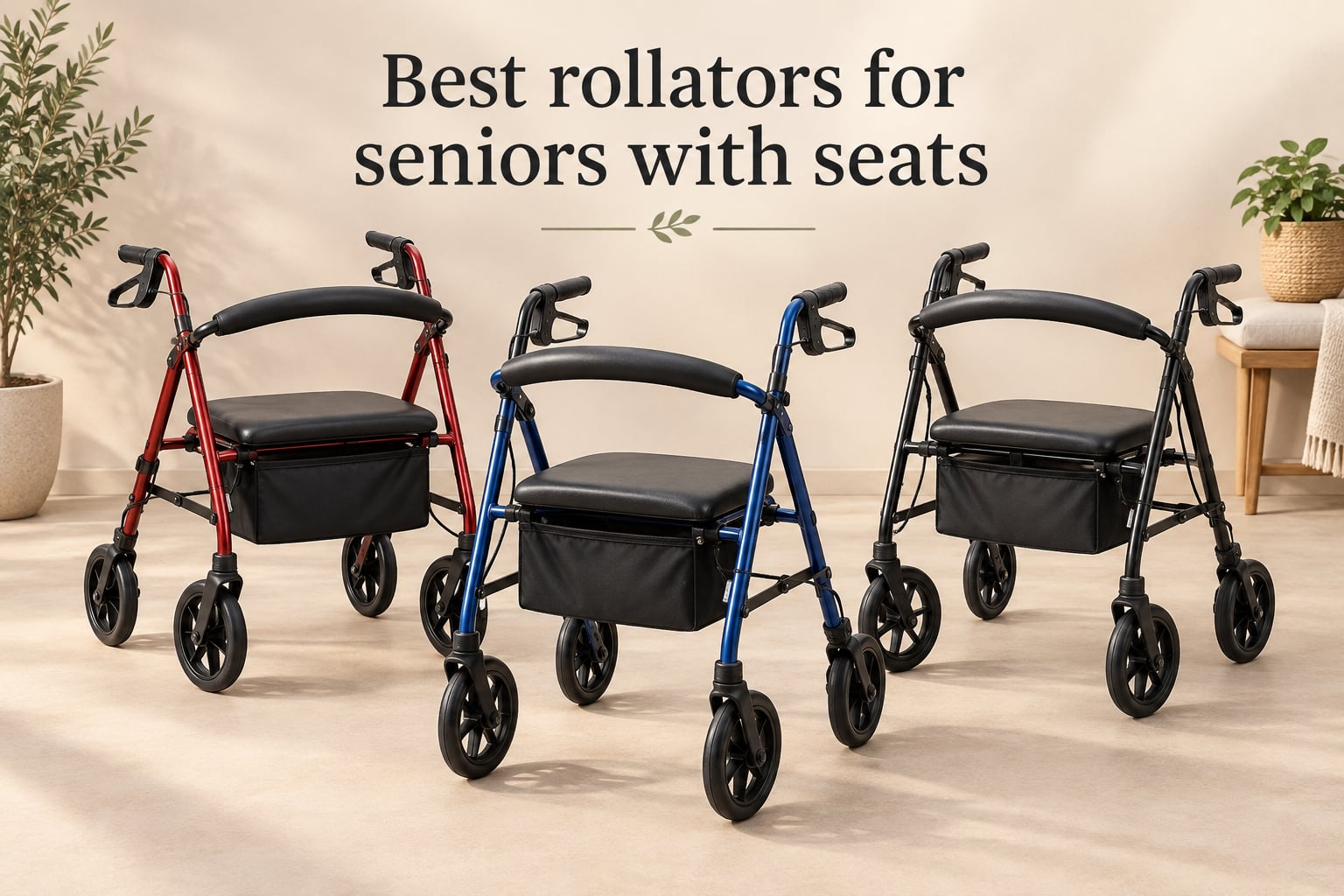 Best rollators for seniors with seats