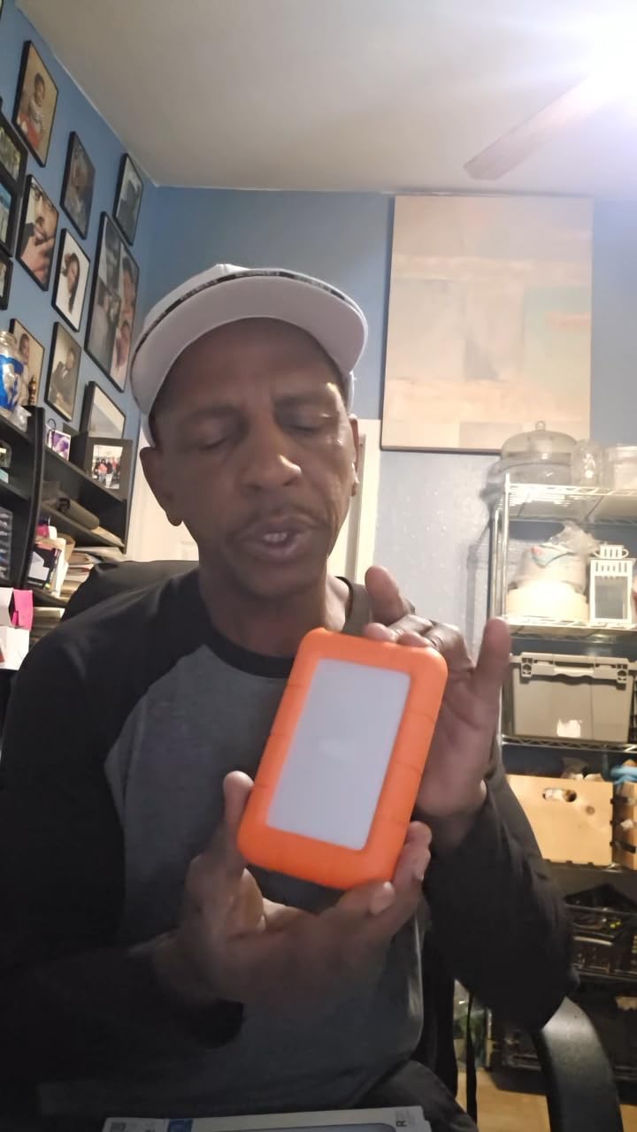 LaCie Rugged Mini Portable External Hard Drive, 4TB, 2.5