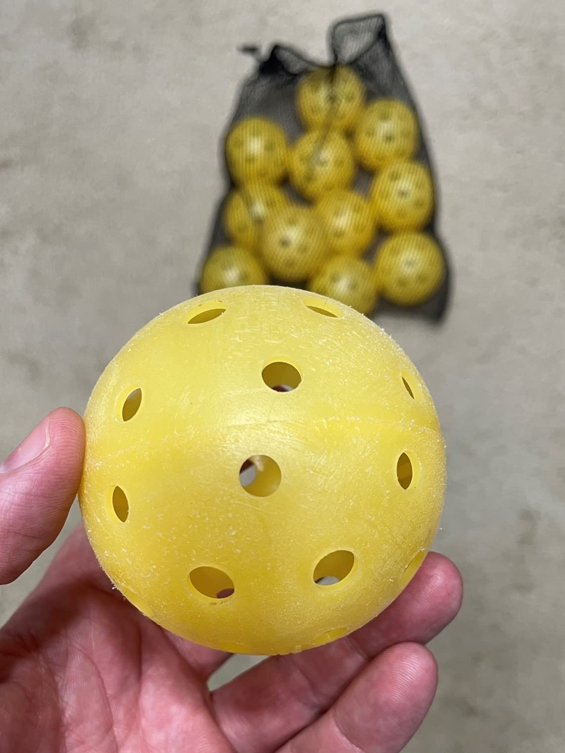 Tourna Strike Outdoor Pickleballs (12 Pack) - USAPA Approved, Optic Yellow (PIKL-12-OY-O) customer photo 1