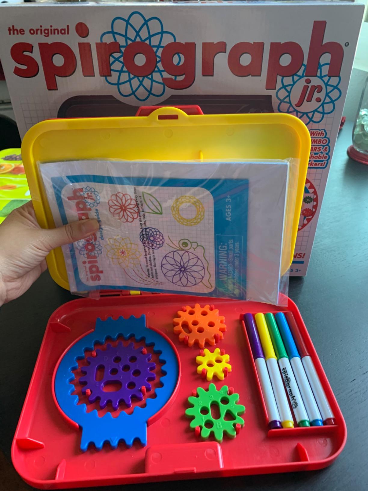 Spirograph Jr. — Jumbo Sized Gears Classic Retro Toy For Spiral Drawing Art Design Toy Kit for Smaller Hands — For Kids Ages 3 and Up customer photo 1