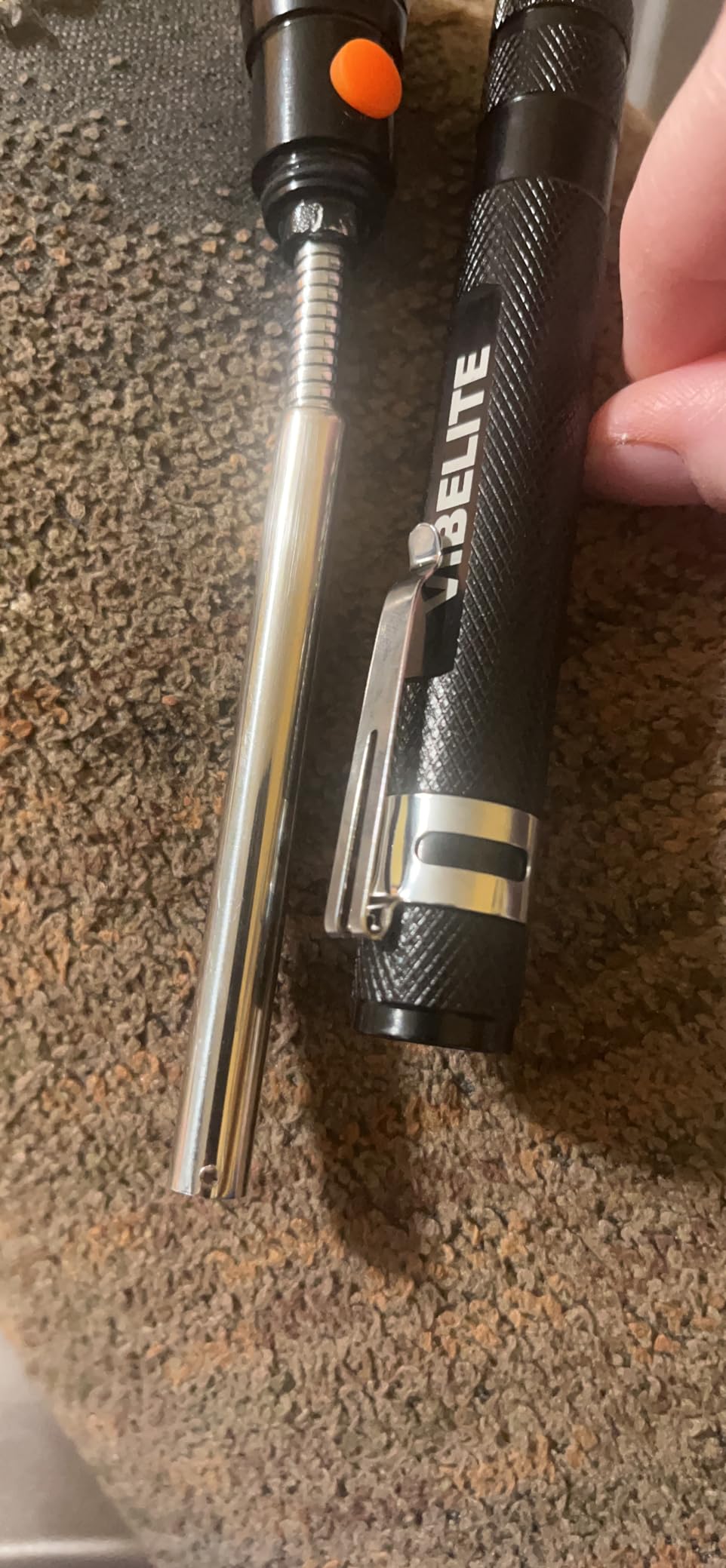 VIBELITE Extendable Magnetic Flashlight Magnet Pickup Tool, Gifts for Men customer photo 1