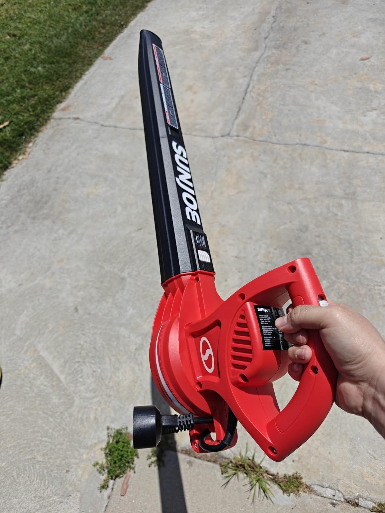 Sun Joe Corded Electric Leaf Blower Machine, 6-Amp Motor, SBJ597E customer photo 2