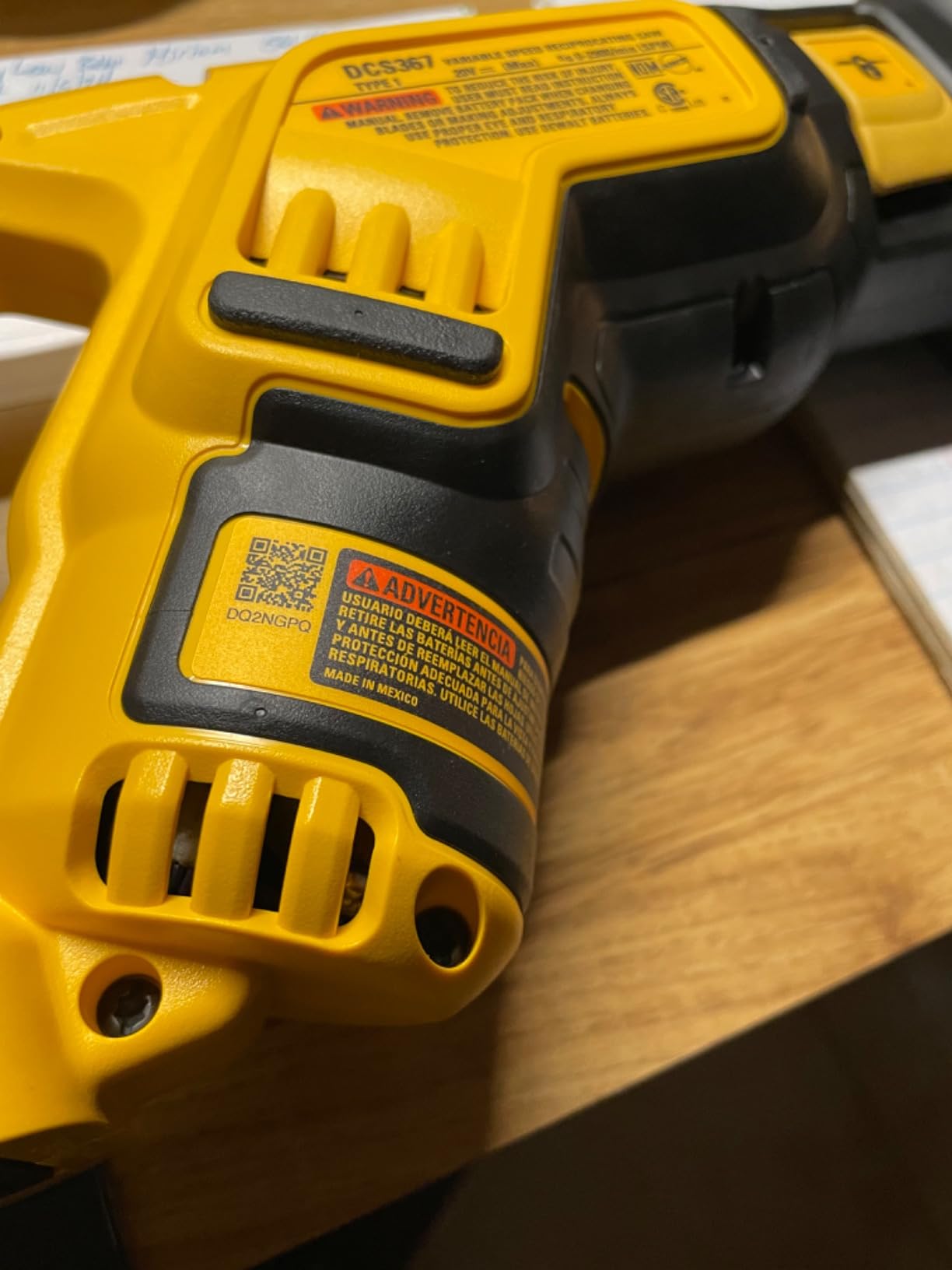 DEWALT DCS367B Recip Saw customer photo 2