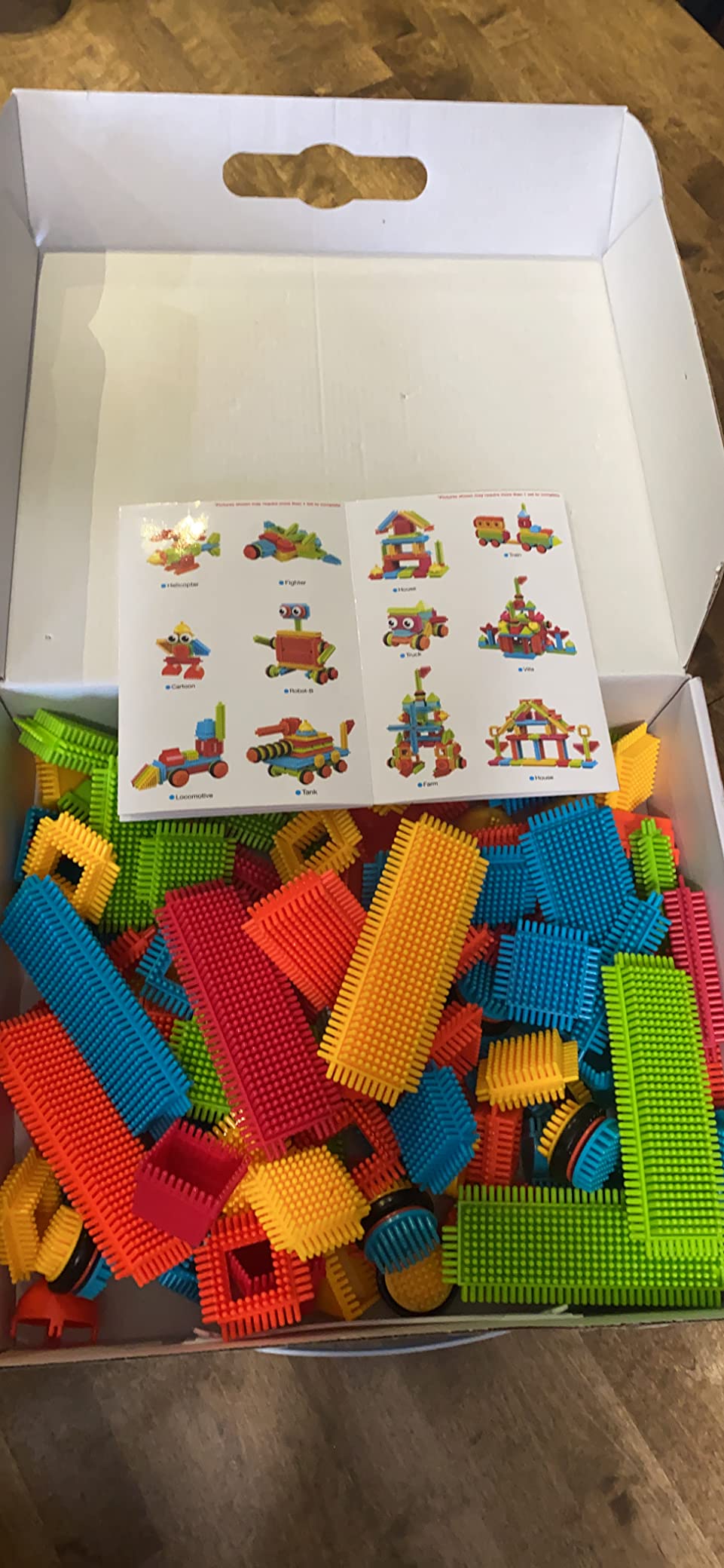 PicassoTiles 120pcs Hedgehog Interlocking Building Blocks Tiles Construction Toy Set Learning Playset STEAM Development Preschool Kindergarten Toy for Kids Age3+ PTB120 customer photo 2