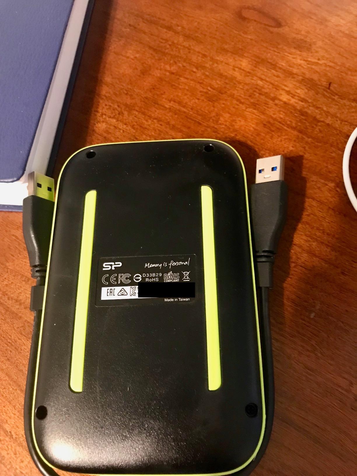 SP Silicon Power 2TB Rugged Portable External Hard Drive Armor A60 Shockproof USB 3.1 Gen1 for PC Mac Xbox and PS4 Black customer photo 2