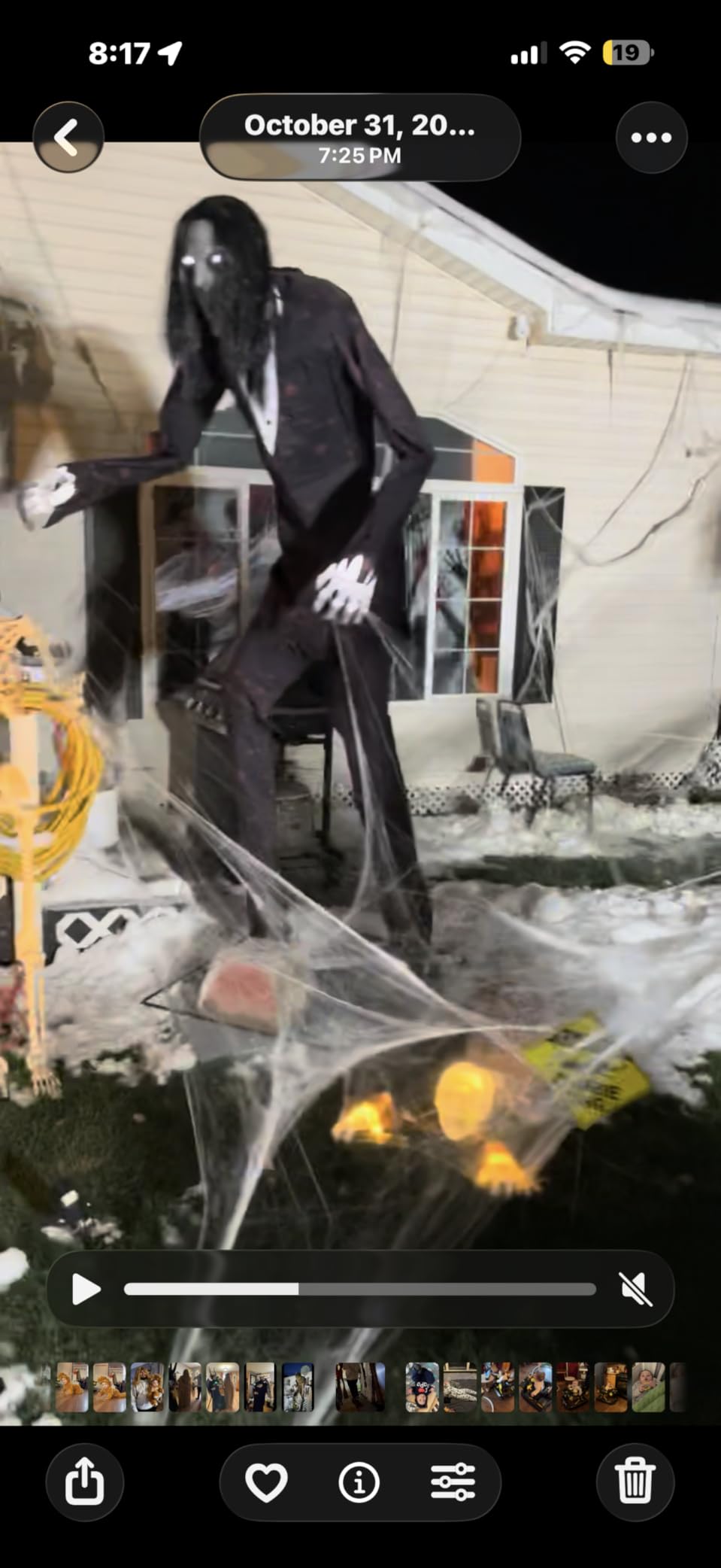1000 sqft Spider Webs Halloween Decorations with 30 Fake Spiders customer photo 1