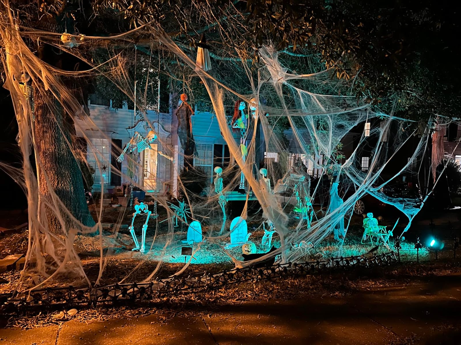 1000 sqft Spider Webs Halloween Decorations with 30 Fake Spiders customer photo 2