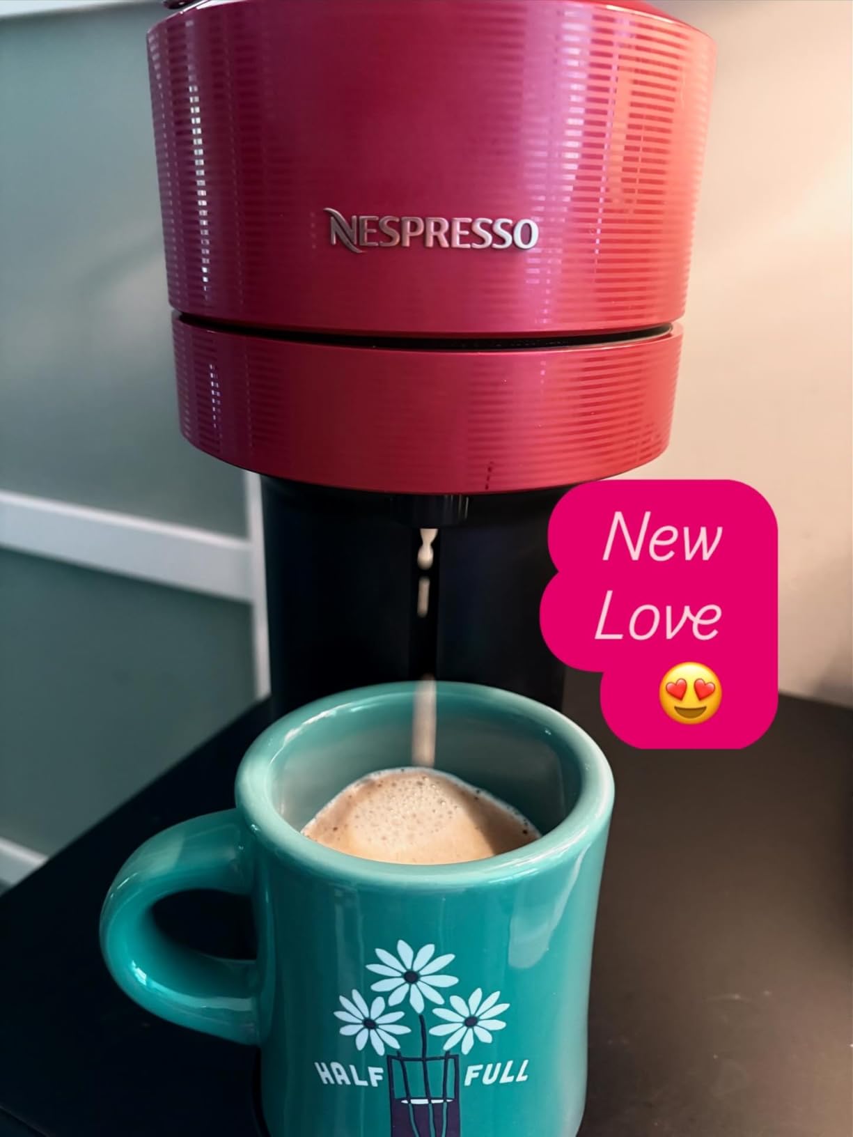 Nespresso Vertuo Next Coffee & Espresso Maker by Breville, Light Grey customer photo 2