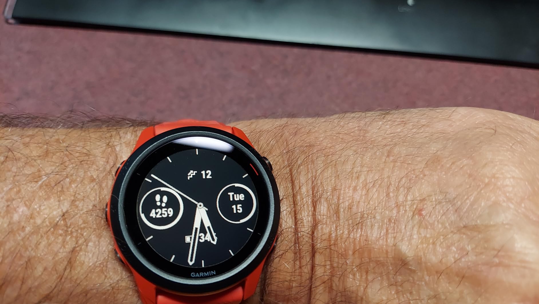 Garmin Forerunner 745, GPS Running Watch, Detailed Training Stats and On-Device Workouts, Essential Smartwatch Functions, Red customer photo 1