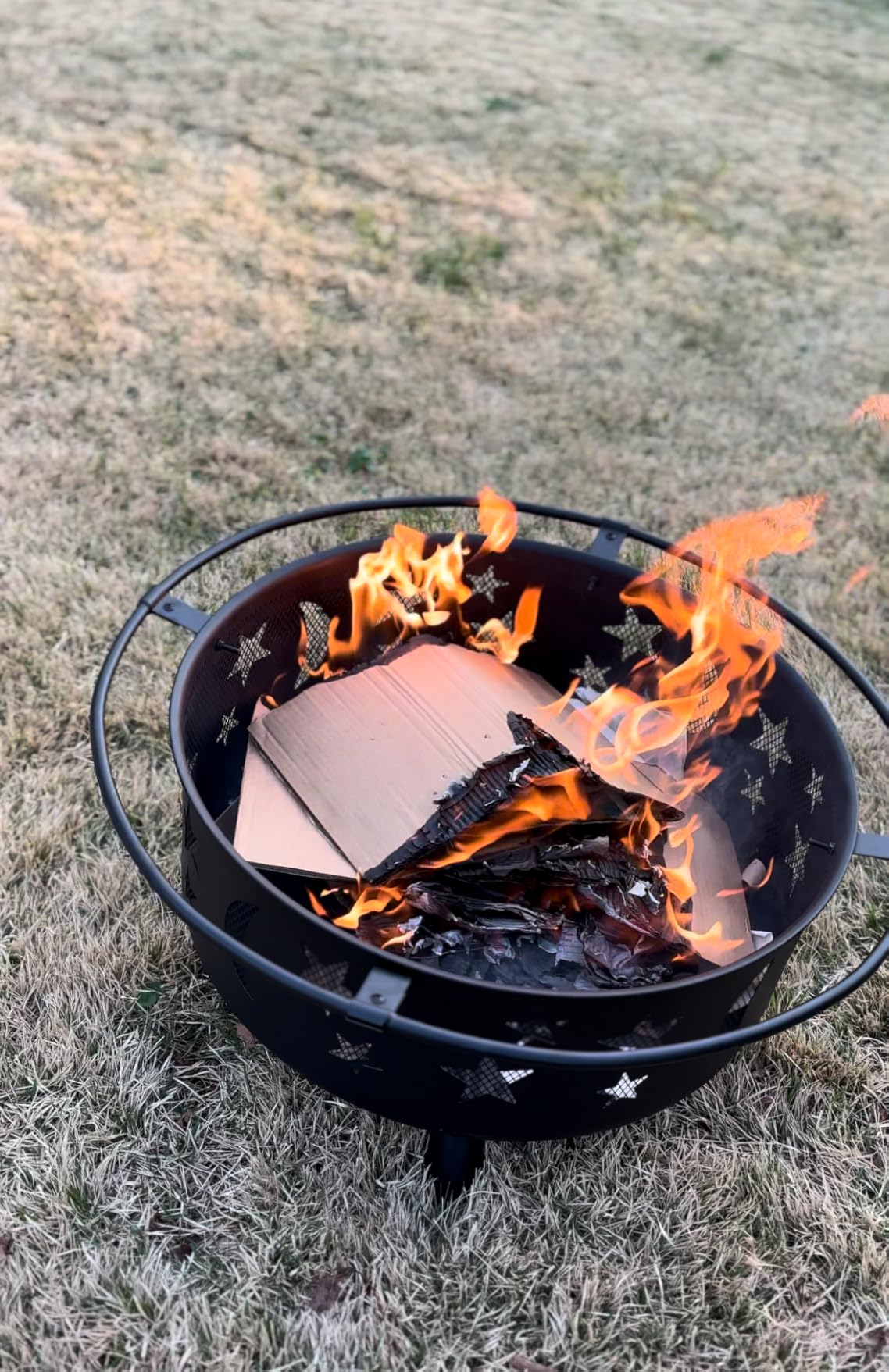Yaheetech 30in Fire Pits for Outside Wood Burning Outdoor Fireplace customer photo 1