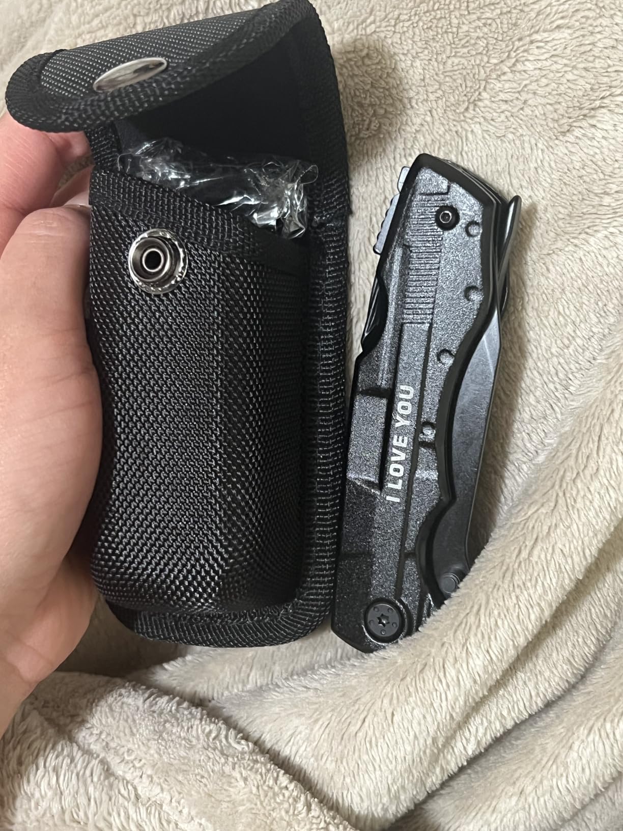 Gifts for Men Him Dad, Pocket Multitool Knife, Christmas Stocking Stuffers for Men, Anniversary Birthday Gifts for Husband, Boyfriend, Guy, Groomsmen, Fathers Day, Gadget for Hiking, Camping, Outdoor customer photo 1