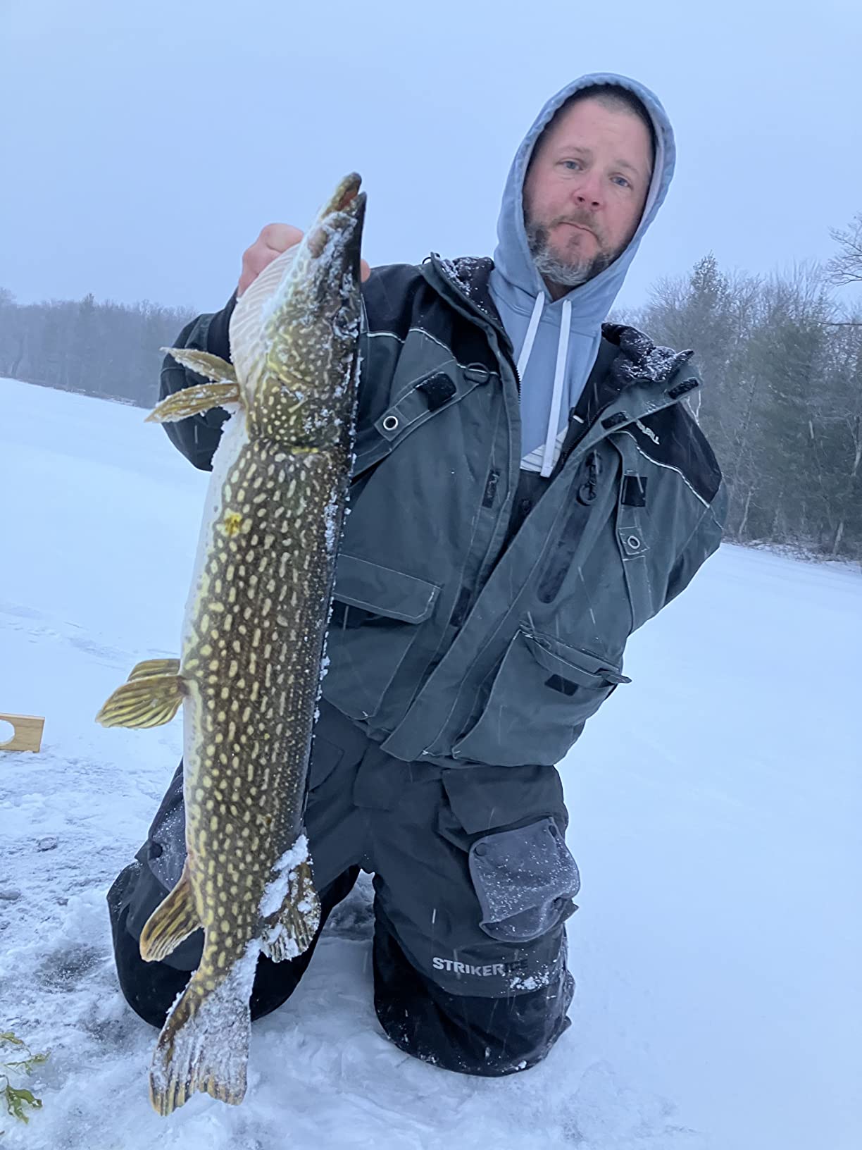 Striker Men's PredatorDurable Windproof Water-Resistant Outdoor Ice Fishing Bib with Sureflote Flotation Technology customer photo 1