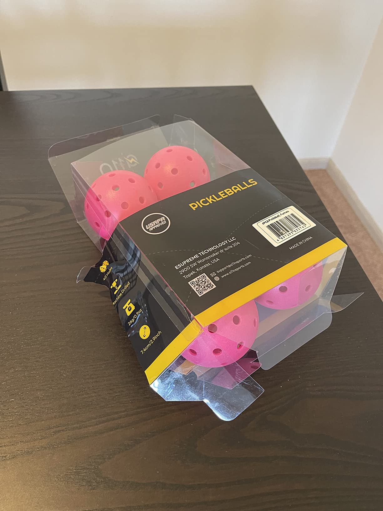 A11N S40 Outdoor Pickleball Balls- USA Pickleball Approved for Tournament Play, 3/6/12/50-Pack, Neon Green/Fuchsia/Tangerine customer photo 1