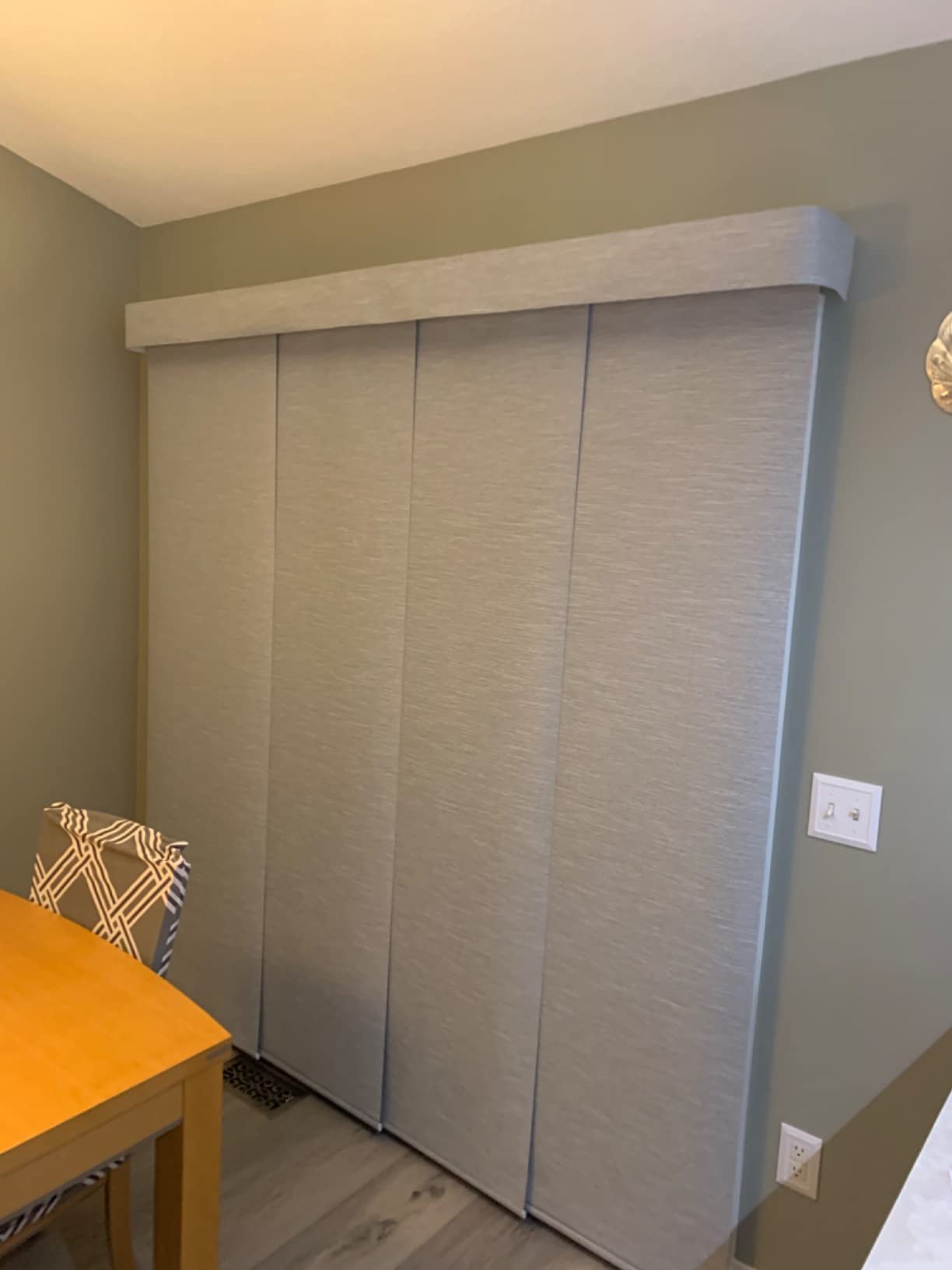 Yoolax Hardwired Smart Sliding Panels, Custom Motorized Panel Track Blinds customer photo 1