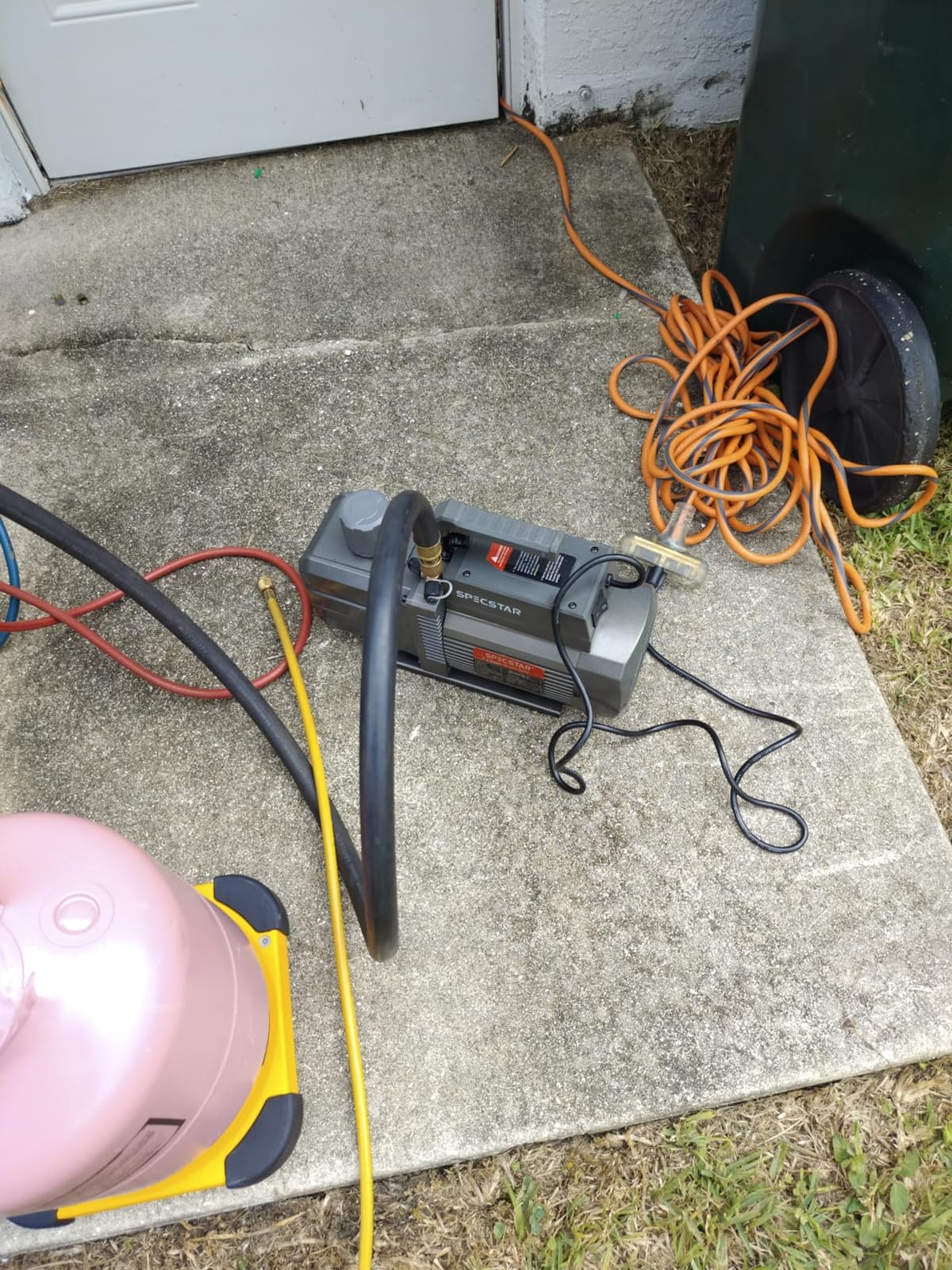 SPECSTAR 110V 1 HP 9.6 CFM 2 Stage Rotary Vane HVAC Air Vacuum Pump customer photo 1