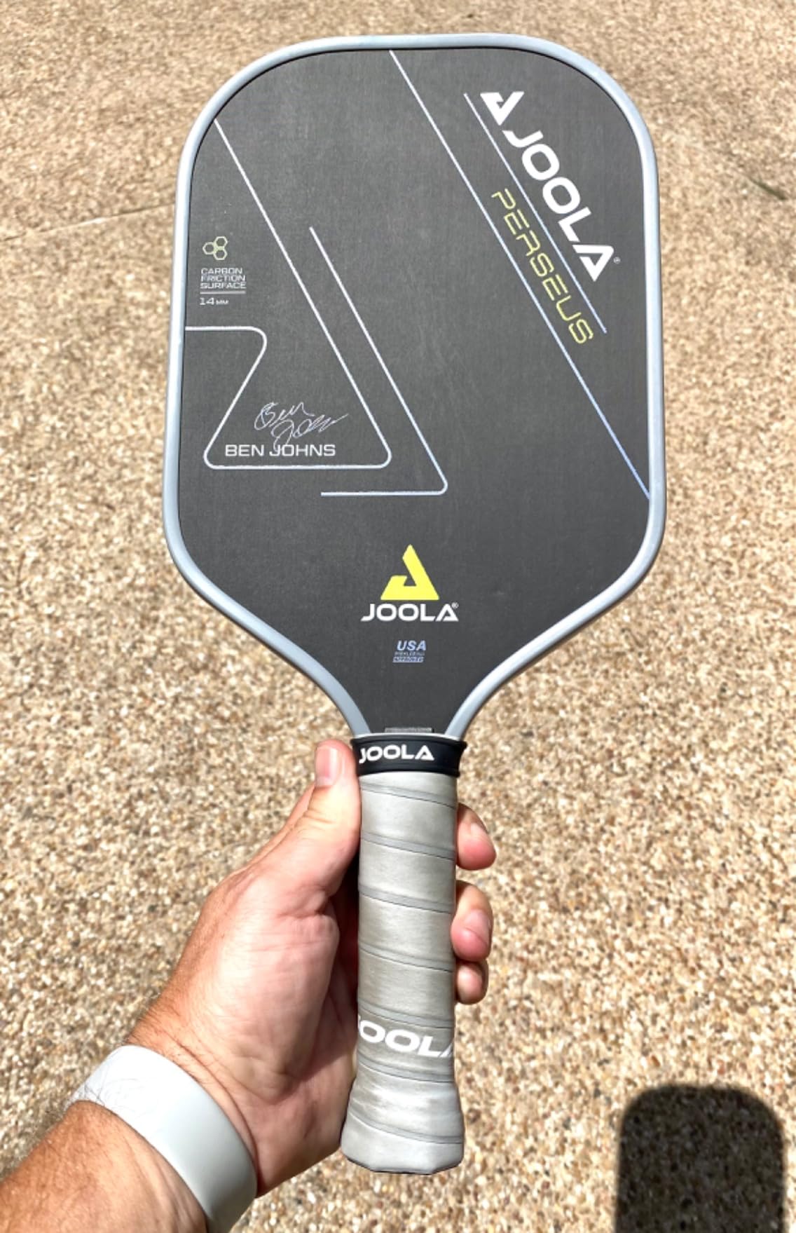 JOOLA Professional Pickleball Paddles – Charged Surface Technology for Power & Feel – Select Perseus or Hyperion Shape – Fully Encased Carbon Fiber – USAP Approved – Well Balanced w/Pop & Control customer photo 1