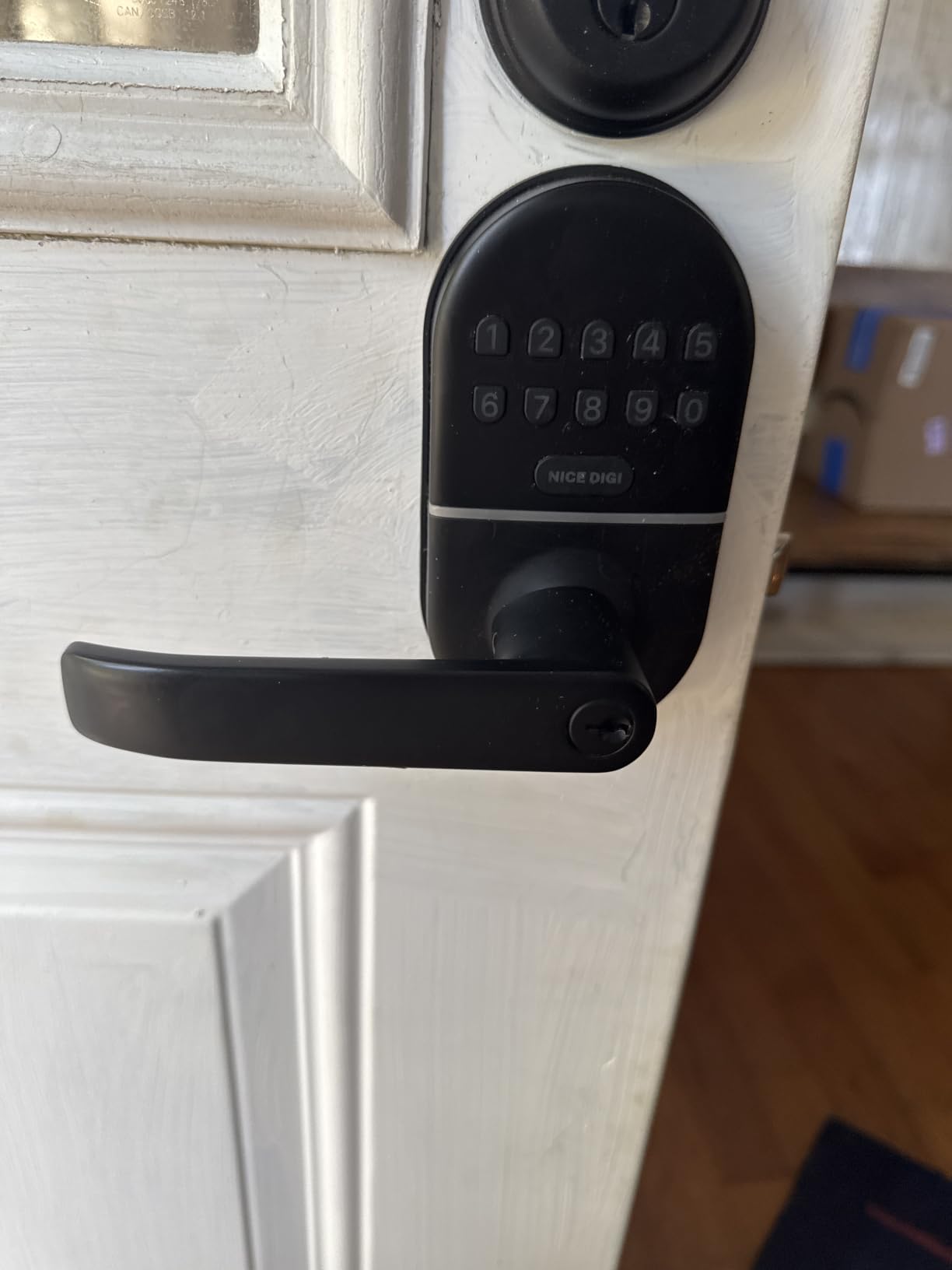 Keypad Door Lock with Handle, Smart Keyless Entry with Code for Front Door customer photo 2