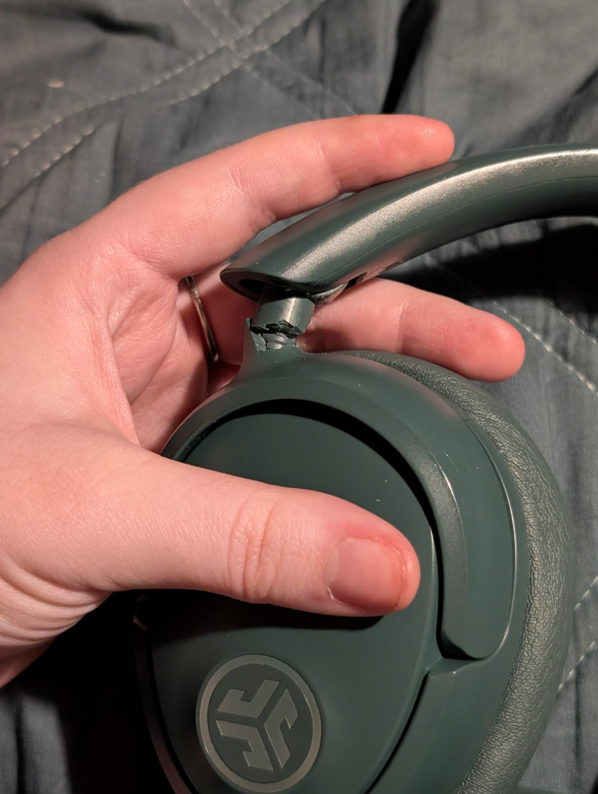 JLab, JBuds Lux ANC, Over Ear Headphones, Active Noise Cancelling, Bluetooth, Spatial Audio, Sage customer photo 2
