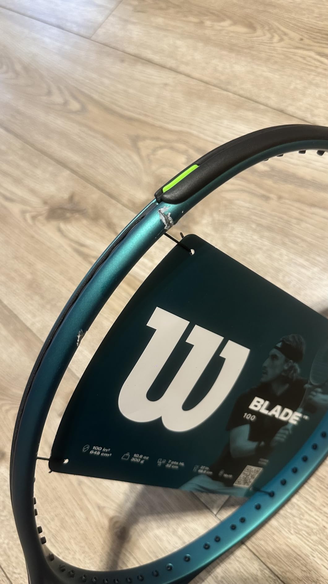 Wilson Blade 100 V9 Strung Performance Tennis Racket customer photo 1