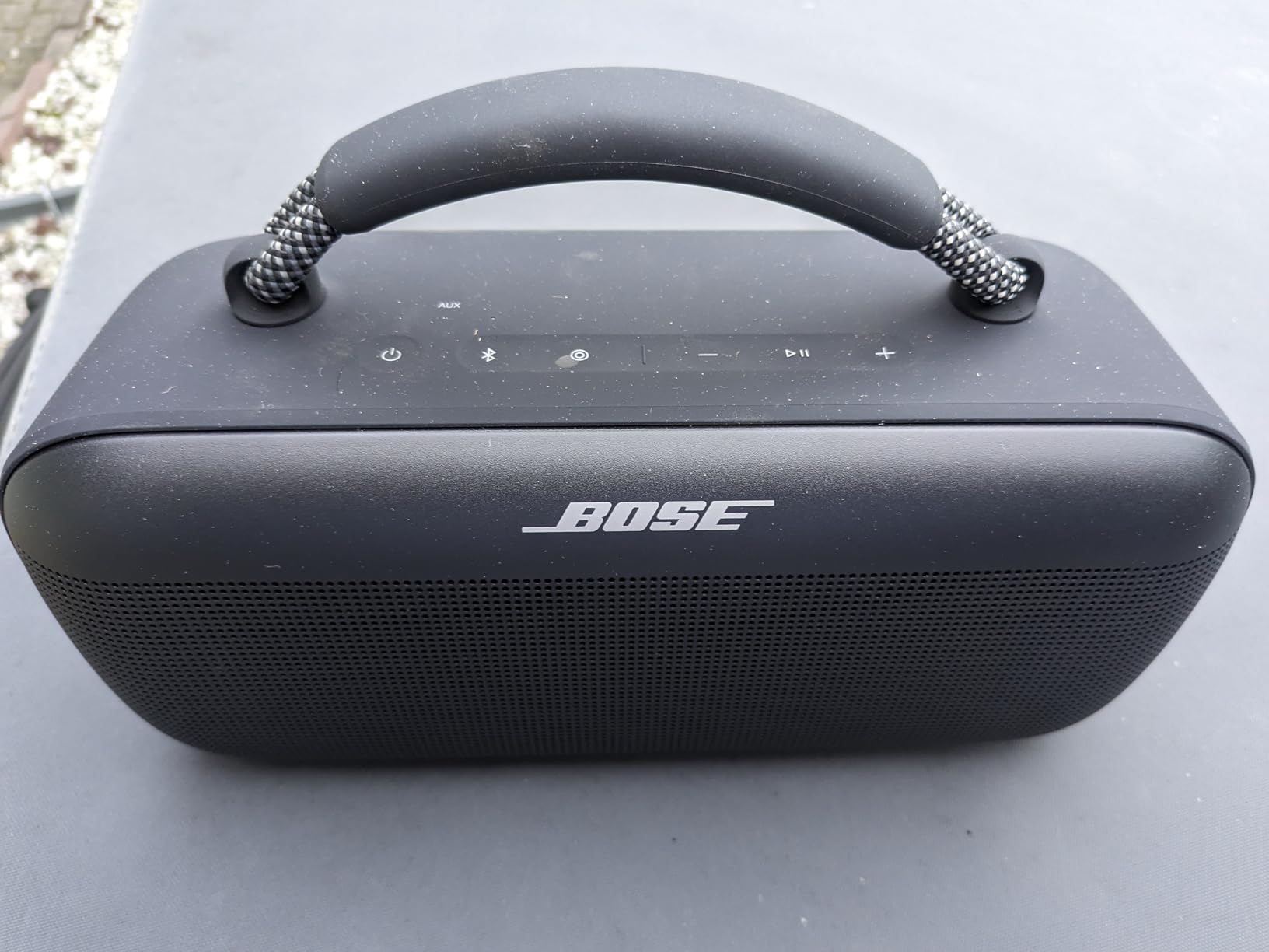 Bose SoundLink Max Bluetooth Speaker - Portable Wireless Party Speaker, IP67 Waterproof, Rope Handle, Up to 20 Hours of Playtime, USB-C, Built-in 3.5mm AUX Input, Black customer photo 1