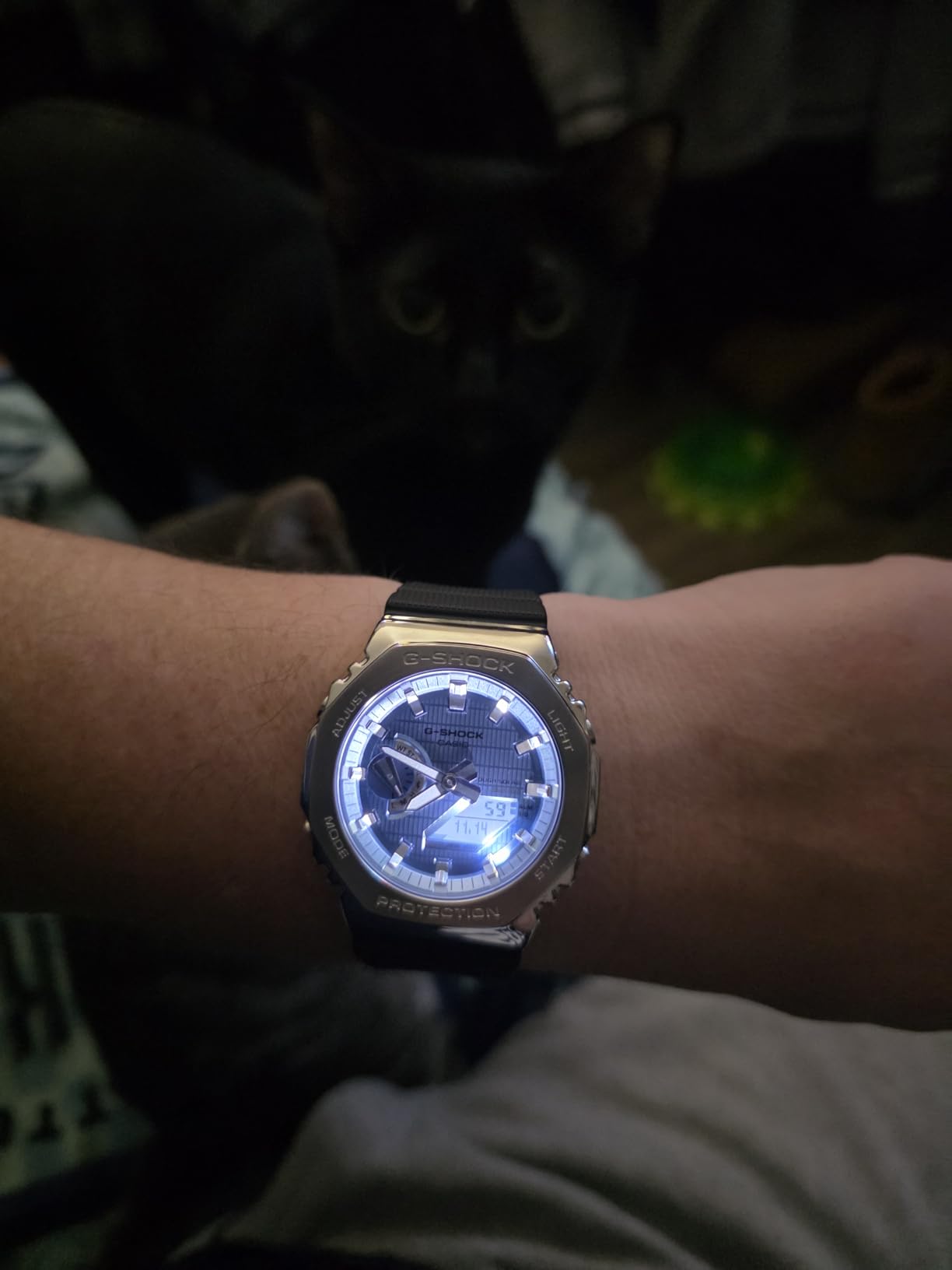 G-Shock Casio G-Steel Solar Connected Blue Dial Black Resin Strap Watch - GBM2100A-1A2 customer photo 1