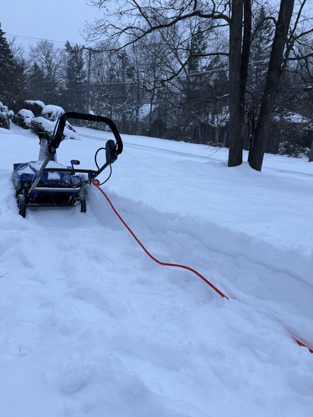 Westinghouse WSnow20 Corded Snow Blower 20 Inch, Steel Auger, Dual LED Lights, 1800 Watt Motor, Electric Snow Blower with 25ft Throwing Distance, Plows 680lbs/min, Adjustable Chute customer photo 1