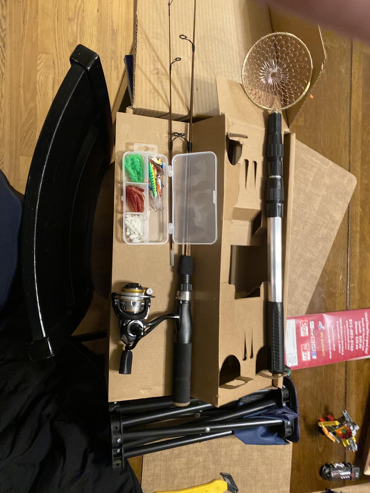 Gonex Ice Fishing Rod Reel Combo Medium Light Spinning Rod Complete Kit customer photo 2