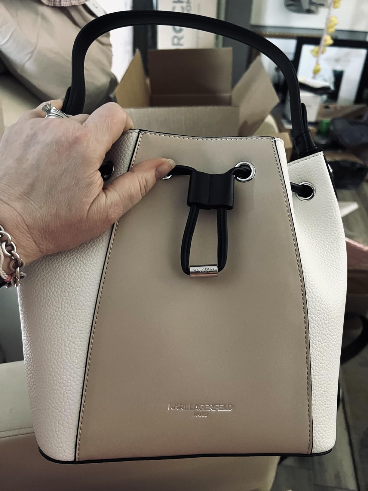 Karl Lagerfeld Adele Bucket Bag customer photo 1