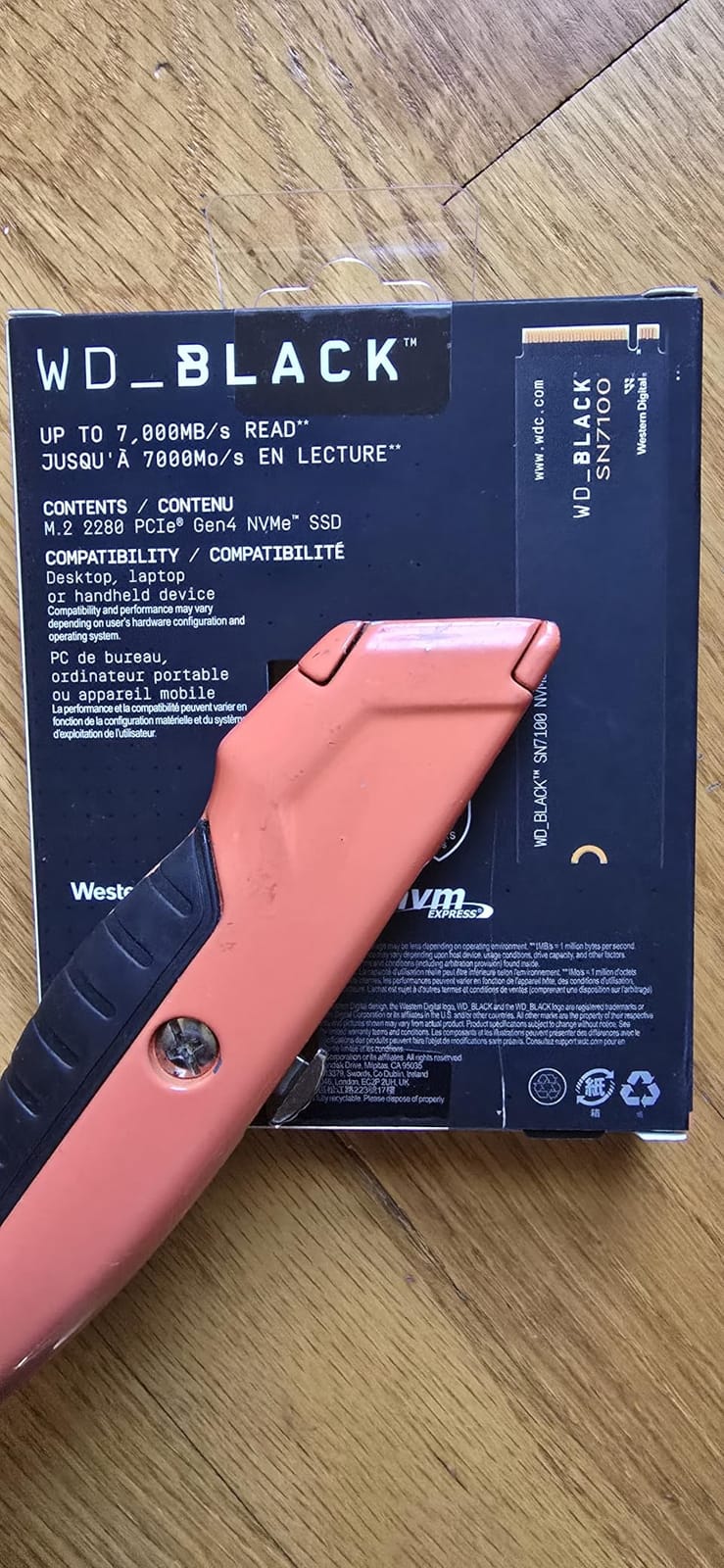 WD Black SN7100 customer photo 2