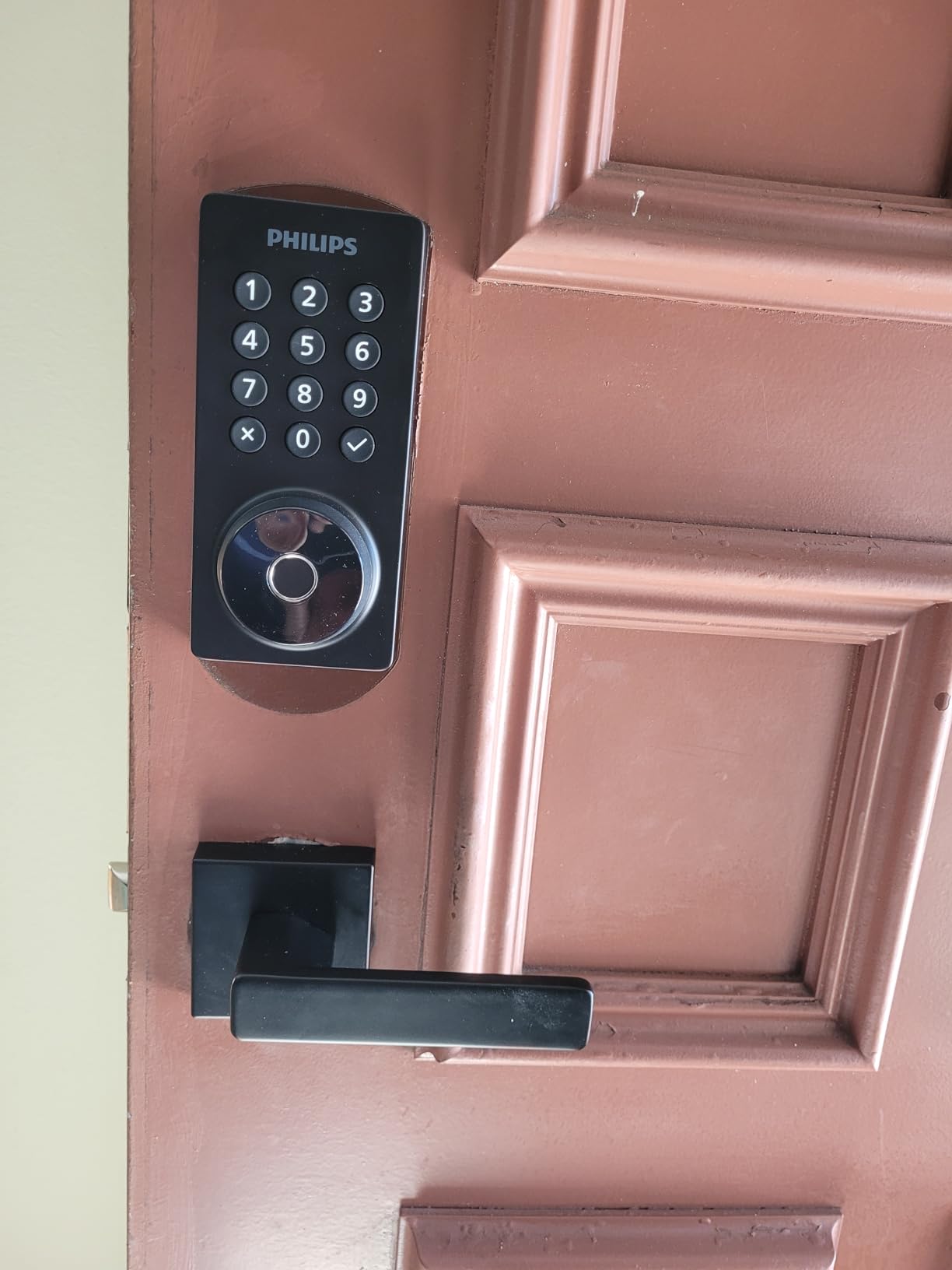 Philips WiFi Keypad Deadbolt with Handle, Built-in WiFi, APP Remote Control customer photo 2