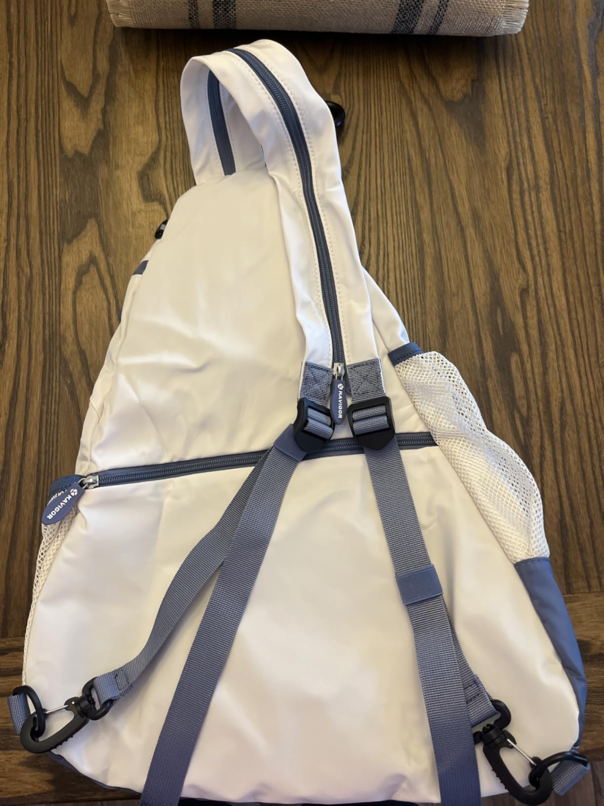 KAVIGOR Pickleball Sling Bag, Convertible Ultra-Light Backpack with Skin-Soft Fabric & Wet/Dry Pocket, Fits 4 Paddles + Gear customer photo 1