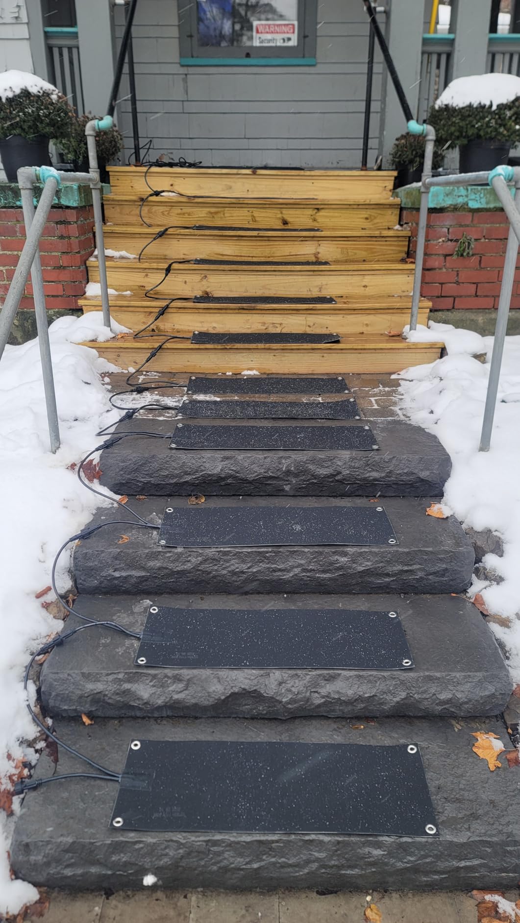 3 Pcs Heated Snow Melting Mats,10x30 in No-Slip Rubber Heated Outdoor Mats customer photo 1