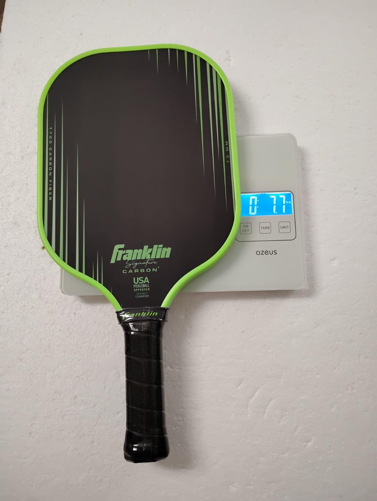 Franklin Sports Signature Carbon Pickleball Paddle 13mm Elongated - Green customer photo 2