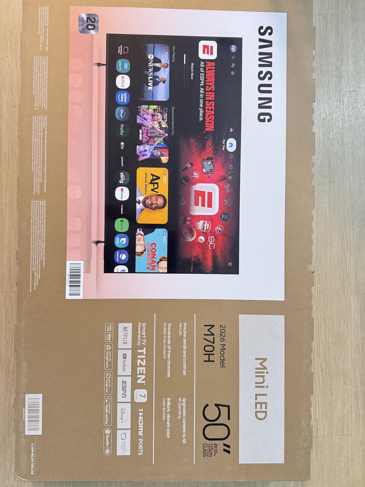 Samsung M70H 65-Inch Mini LED customer photo 1