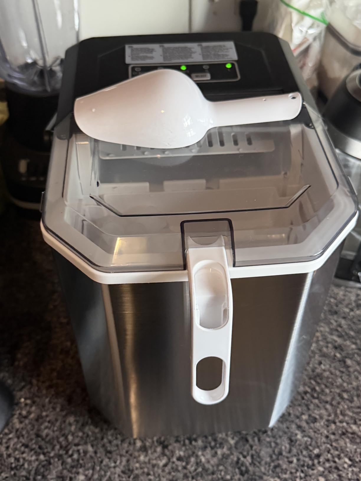 Silonn Nugget Ice Maker Countertop with Detachable Basket and Handle customer photo 2