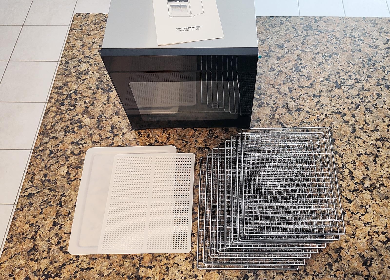 Food Dehydrator Machine with Interior Light Included, 8-Tray Stainless Steel Dehydrator with Adjustable Timer & Temperature, Quiet 650W Meat Dehydrator for Jerky, Fruit, Herbs, Dog Treats customer photo 2
