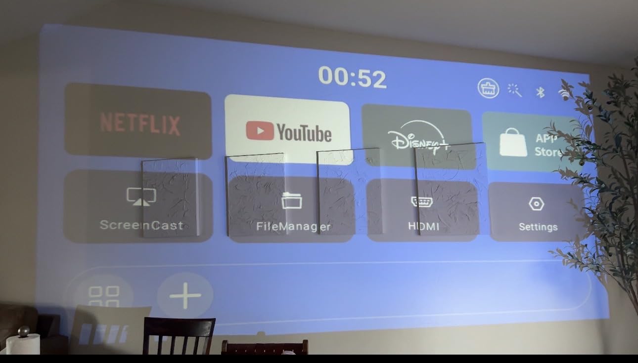Mini Projector with WiFi 6 and BT 5.4, Built-in Apps 2026 Upgraded customer photo 2