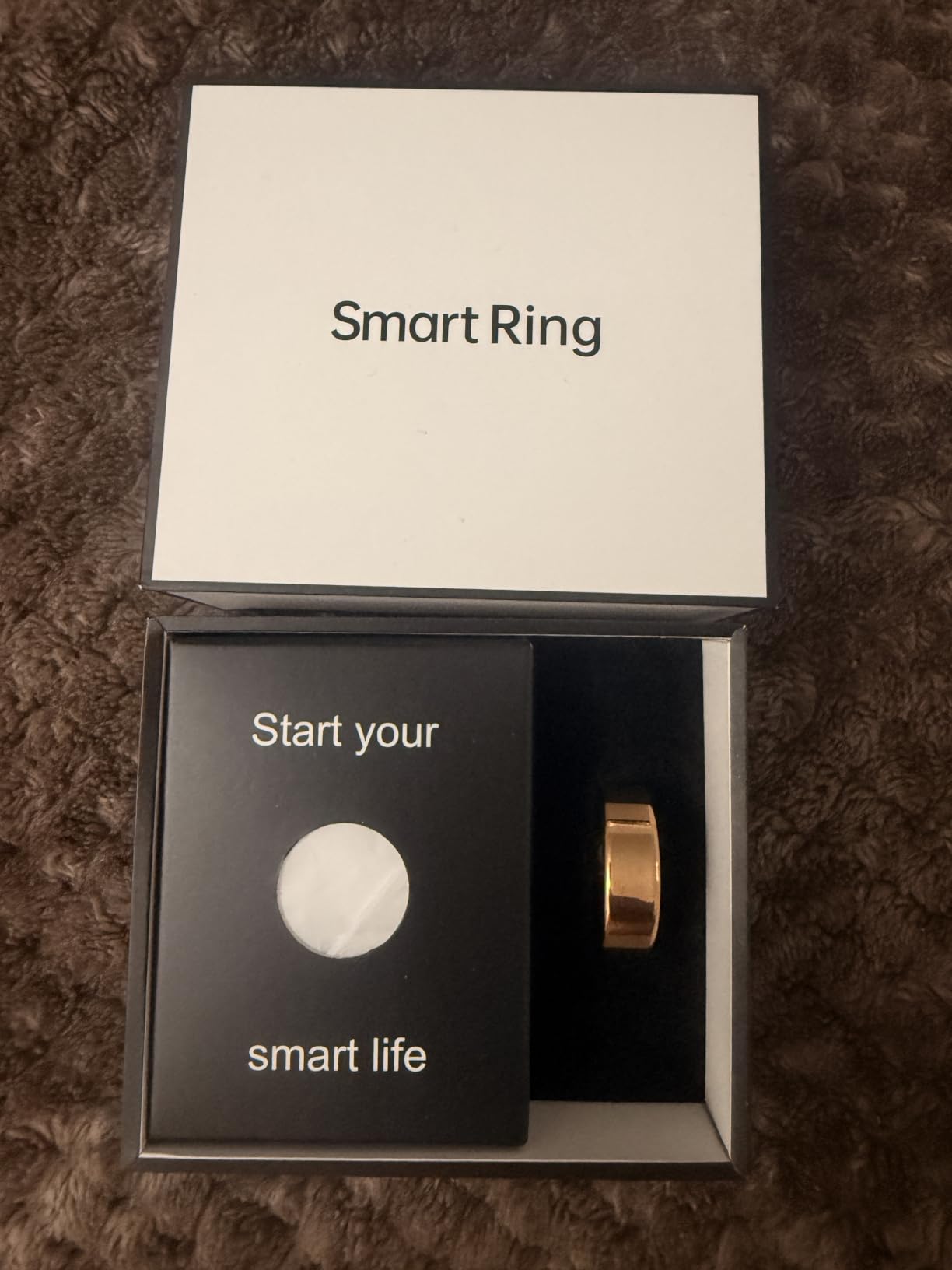 Women Men Smart Ring Health Tracker, Sleep Exercise Health Monitoring Wearable Device, IP68 Waterproof, iOS/Android Compatible, No Subscription Required, 5‑Day Long Lasting Battery (Rose Gold, 8) customer photo 1