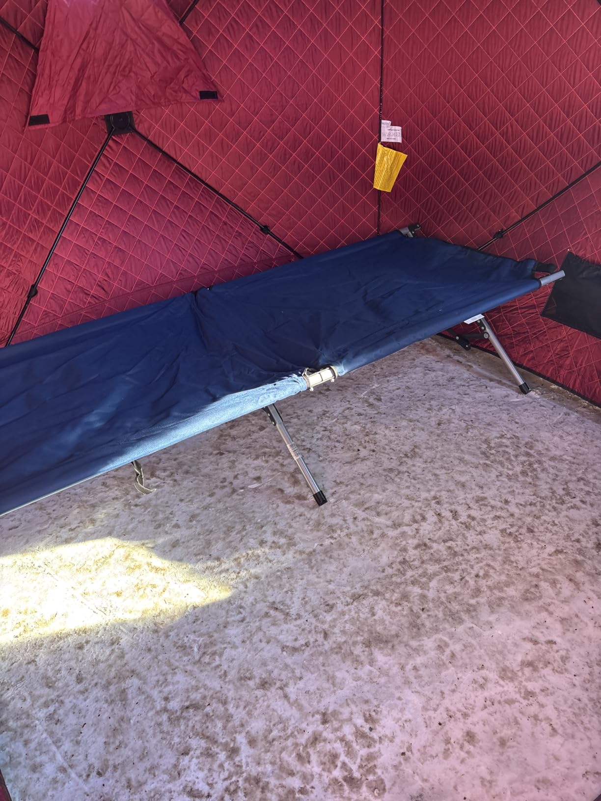 Aoxun Ice Fishing Tent Pop Up Insulated Shelter Portable Shanty customer photo 1