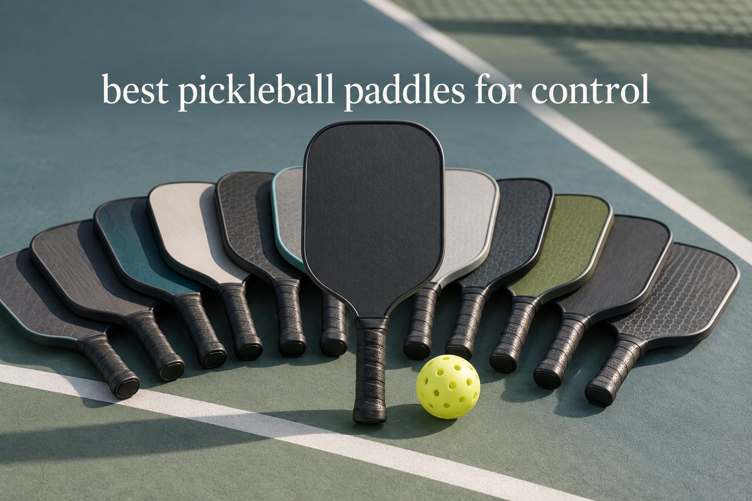 best pickleball paddles for control