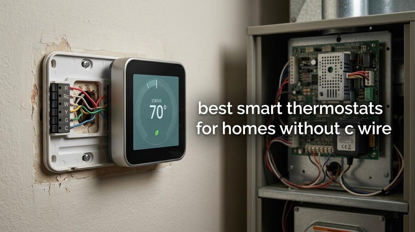best smart thermostats for homes without c wire