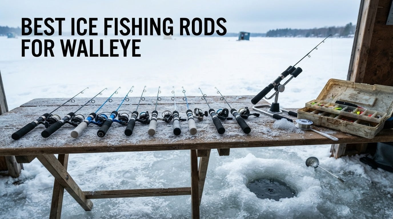 best ice fishing rods for walleye