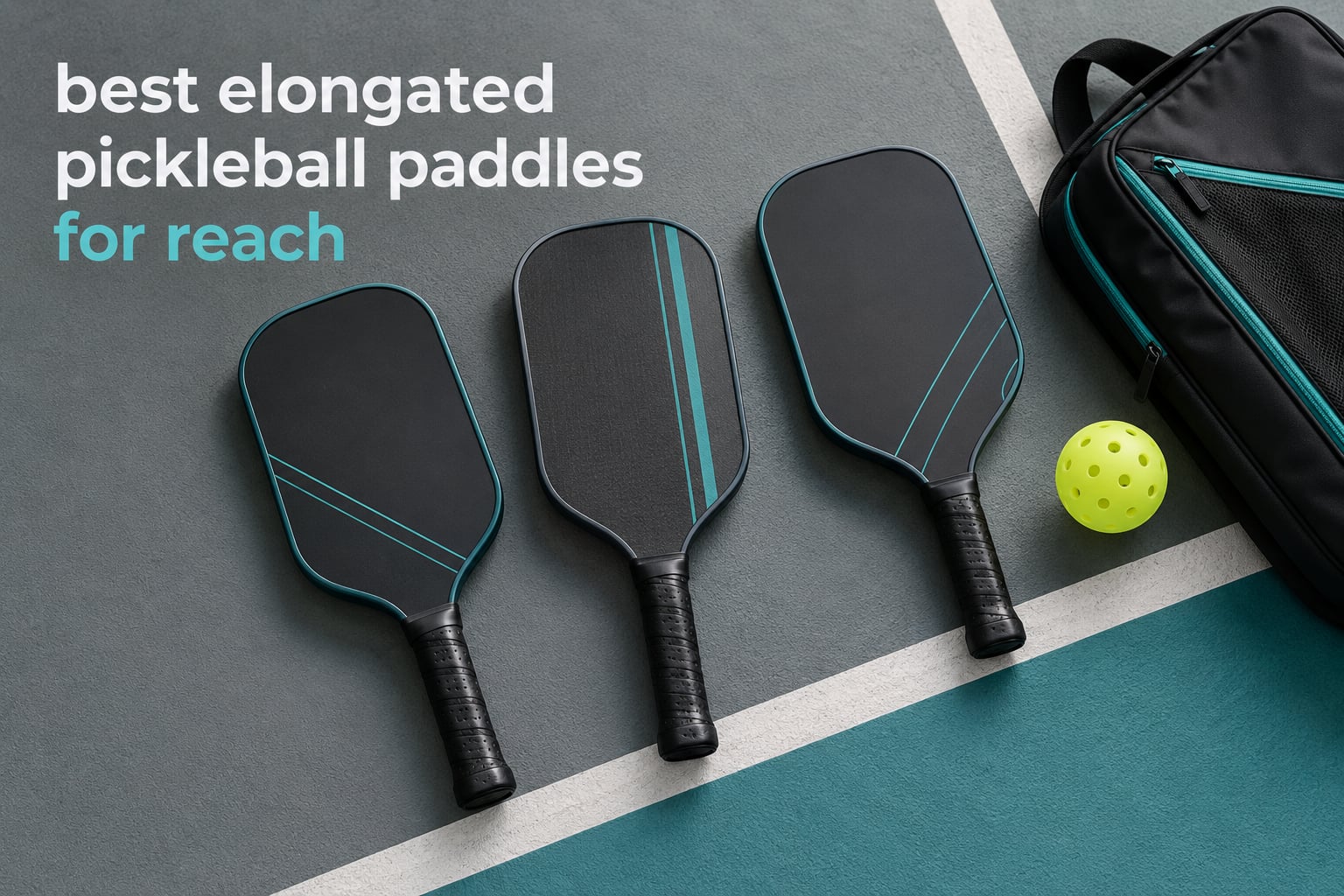 best elongated pickleball paddles for reach