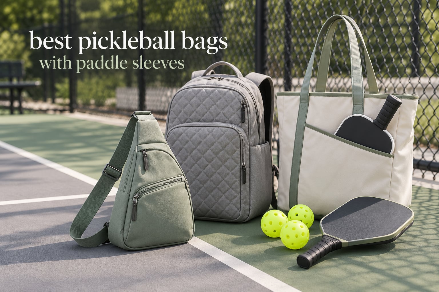 best pickleball bags with paddle sleeves