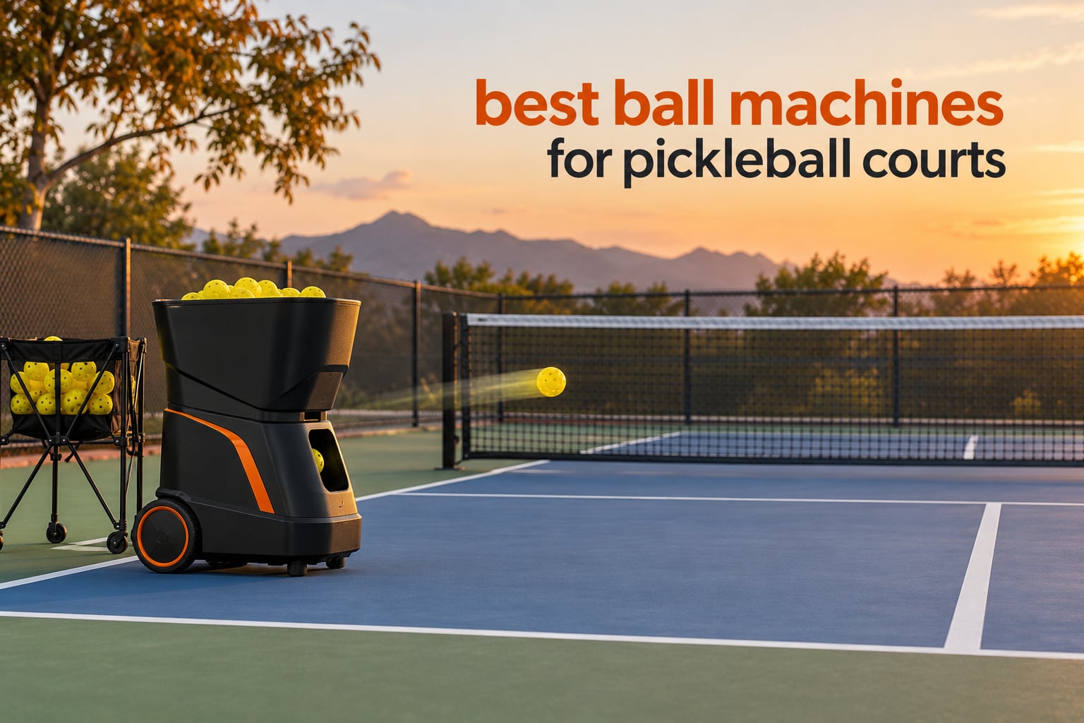 best ball machines for pickleball courts
